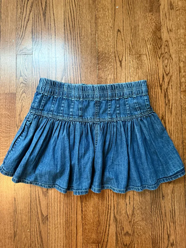 Free People Denim Mini Skirt - Image 4