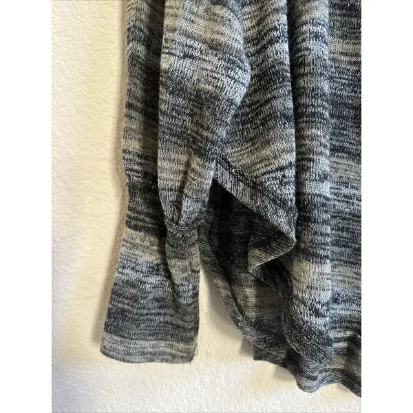Free People Green Striped Boxy Scoop Neck Lightweight Slouchy Sweater Knit Top L - Image 4