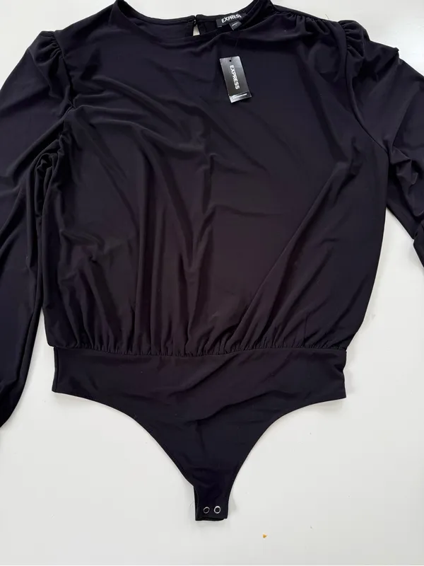 NWT Express Balloon Sleeve Bodysuit size Large - Image 2