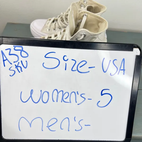 Converse Chuck Taylor All Star Move White Platform High Top Sneakers Womens 5 - Image 2