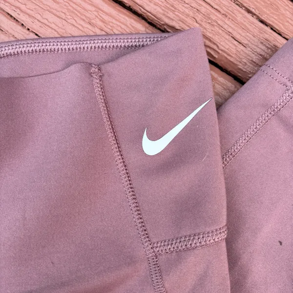 Nike Dri fit S hi waisted purple tone skinny leggings workout Athleisure fitness - Image 2