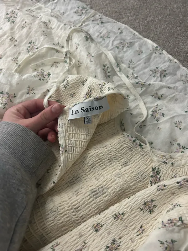floral maxi dress White Size XS - Image 4