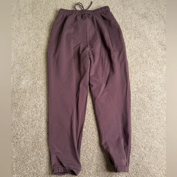 Meshki‎ Raisin Brown Purple Lounge Jogger Sweatpants Size Medium - Image 3