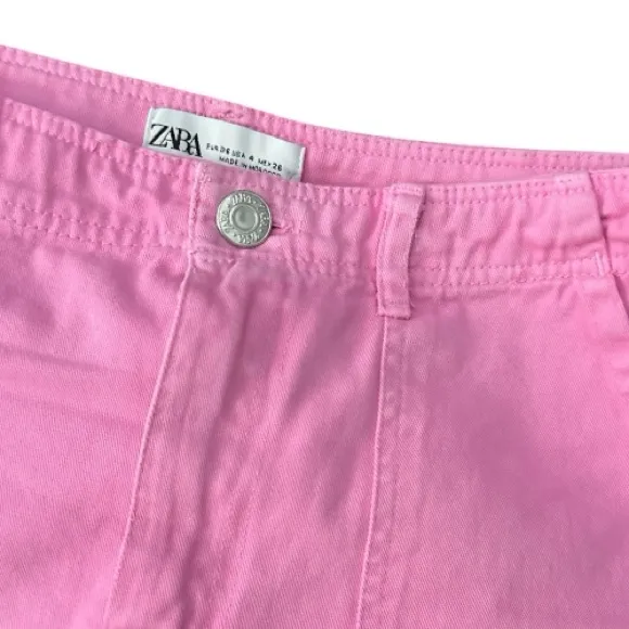 Zara Pink Straight Leg Jeans - Image 2