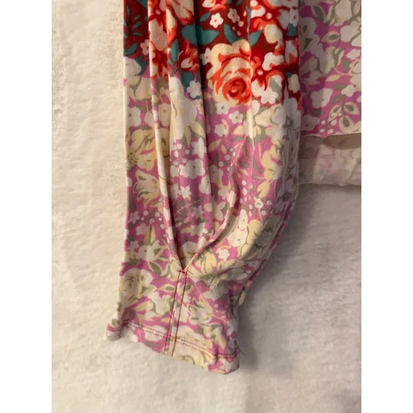 FP Movement Free People Mixed Floral Long Sleeve Top NWT Medium Faded Poppy Red - Image 6