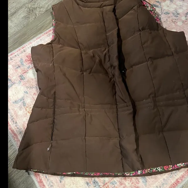 Lilly Pulitzer vintage brown vest size‎ small - Image 4