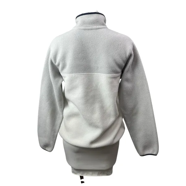 Patagonia Synchilla Snap-T Fleece Women's White Long Sleeve Sweater Top Size S - Image 4