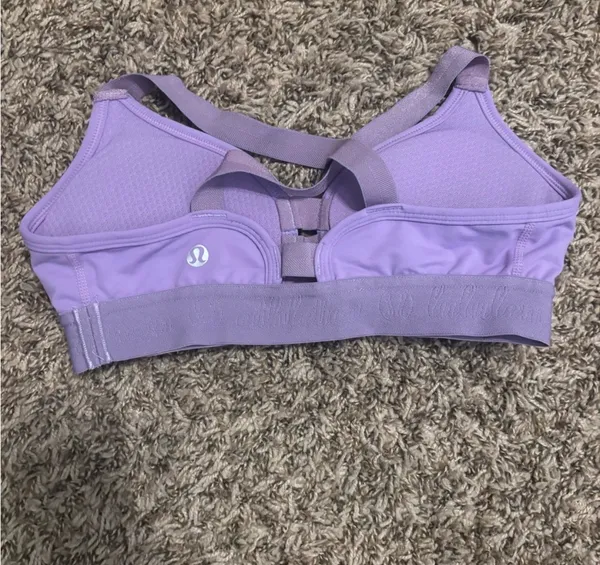 Bundle of 2 Lululemon Sports Bras Size 0 (Blue & Purple) - Image 4