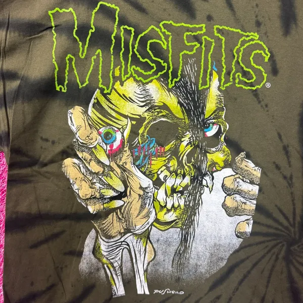 Misfits Mommy Can I Go Out & Kill Oversized Band Tie Dye M - Image 2
