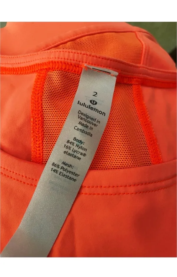 Lululemon Orange Tank Top - Image 7