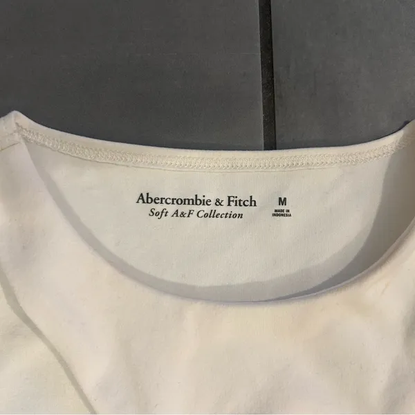Abercrombie & Fitch Tank Bodysuit in White - Image 3