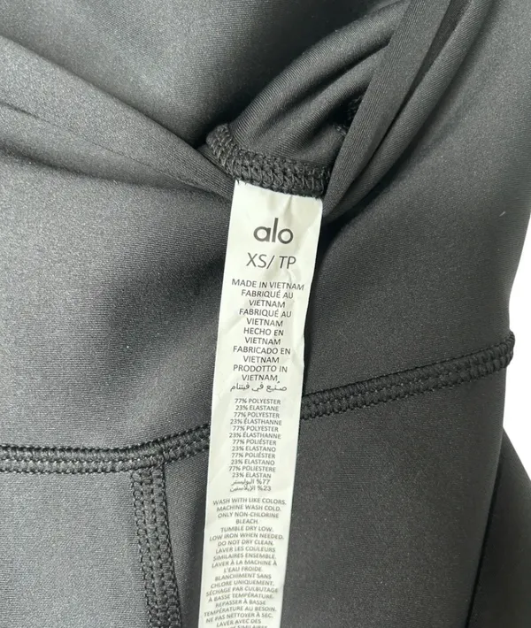Alo NWT AIRLIFT HIGH-WAIST Airlift Black Leggings XS Full Length - Image 6
