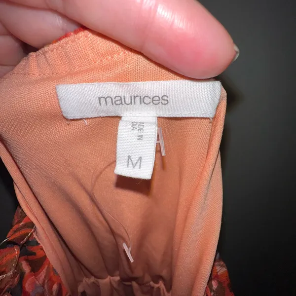Maurices Orange‎ Floral Mini Dress NWOT - Image 2