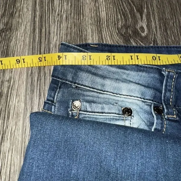 Bamboo Jeans Women's Dark Blue Jeans Distresses Size 9/10 - Image 6