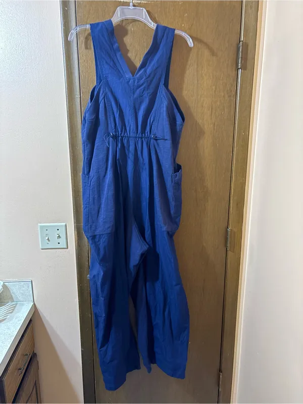 Anthropologie Daily Practice navy sleeveless jumpsuit - Image 5