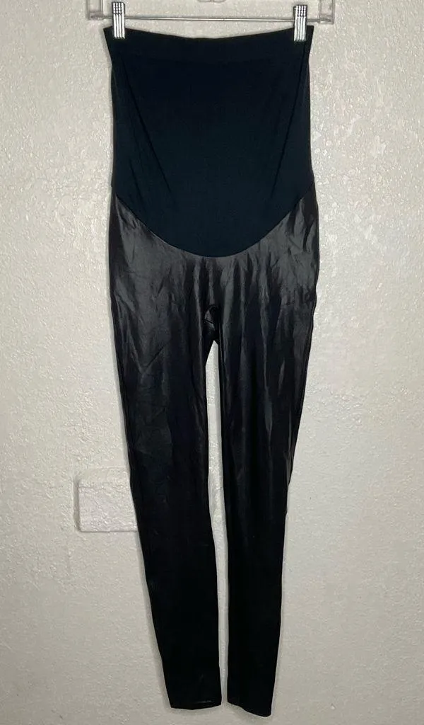 SPANX Maternity Faux Leather Leggings - Image 2