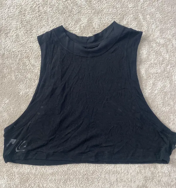 All Yours Crop Veil Tank Top - Image 2