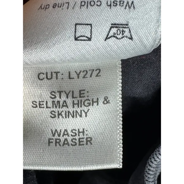 Reformation Selma High & Skinny Jeans Fraser Grey Wash Size 26 Sustainable - Image 4