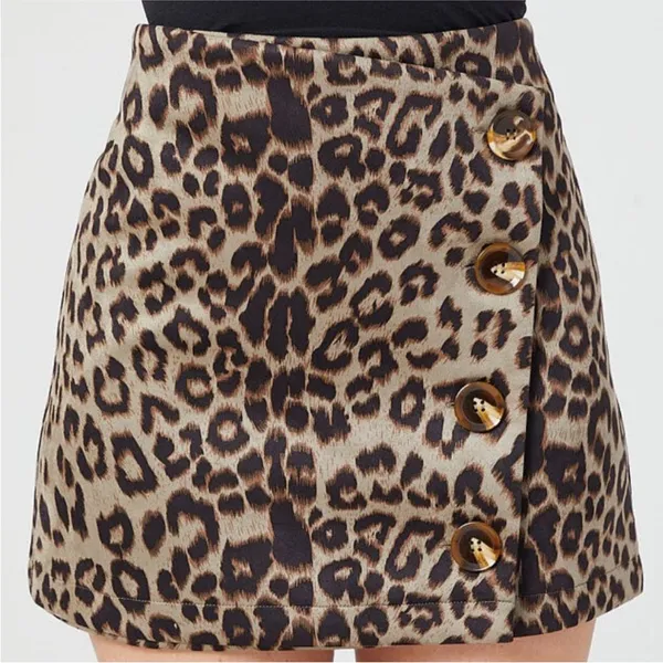 Altar’d State Baara Leopard Skirt - Image 2