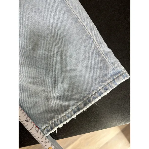 Levis Womens Low Pro Straight Light‎ Wash Denim Jeans Distressed Loose Size 30 - Image 10