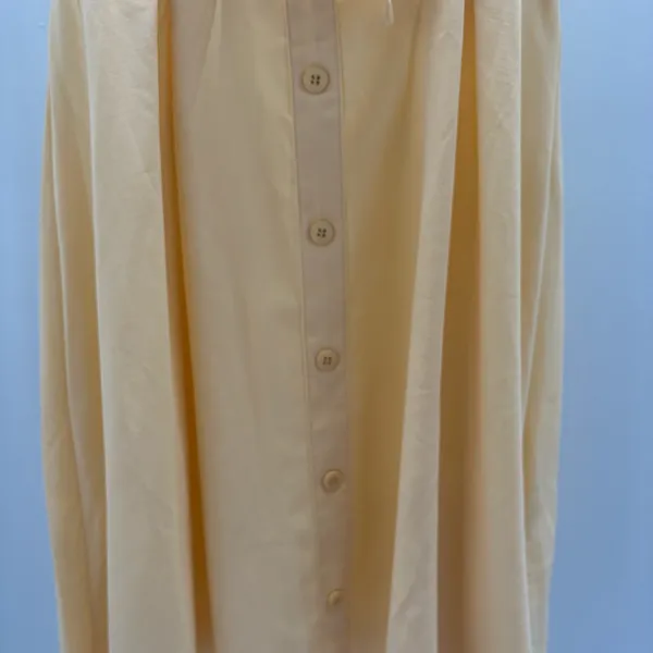 SHEIN Sunny Yellow Tie-Front Spaghetti Strap Button Dress - Image 2