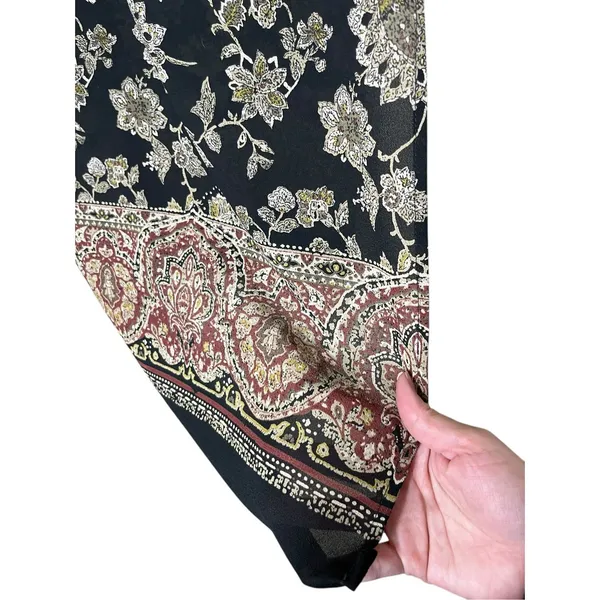 Vintage Hunt Club Floral‎ Print Wrap Maxi Skirt Size 12 - Image 5