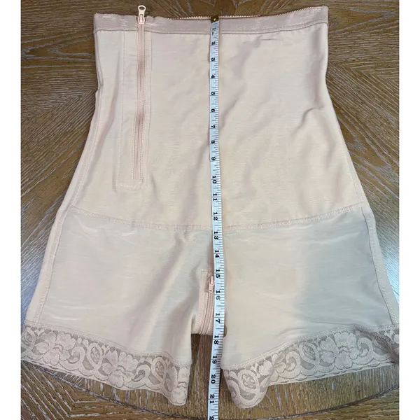 Shapellx AirSlim Postpartum Side Zipper Support Shorts Beige XL Shapewear - Image 9