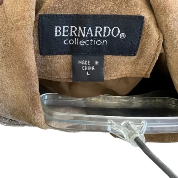 Vintage Bernardo Collection‎ Suede Coat Brown Size L - Image 5