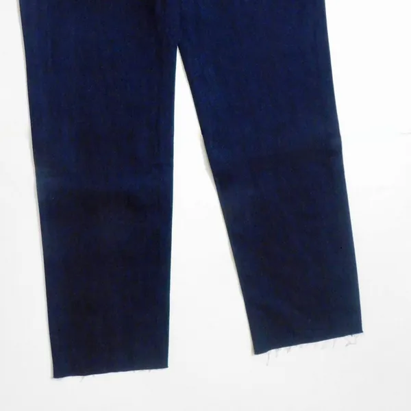 NWT!! WEWOREWHAT Low Rise Dad Jeans Dark Wash Blue Raw Hems Denim Casual Size 27 - Image 9