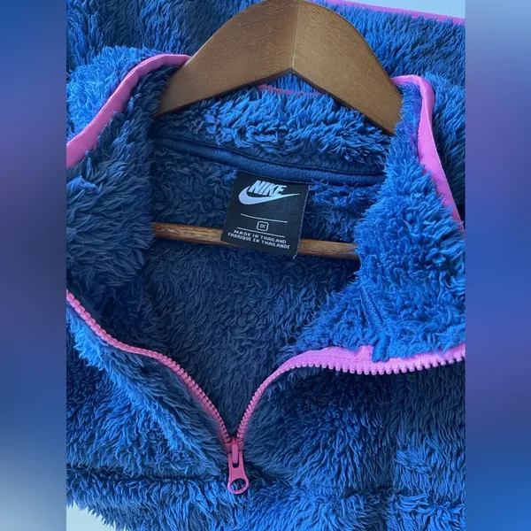 Nike SPORTSWEAR SHERPA PLUSH FLEECE ZIP CROP SWEATSHIRT SIZE 1X - Image 9