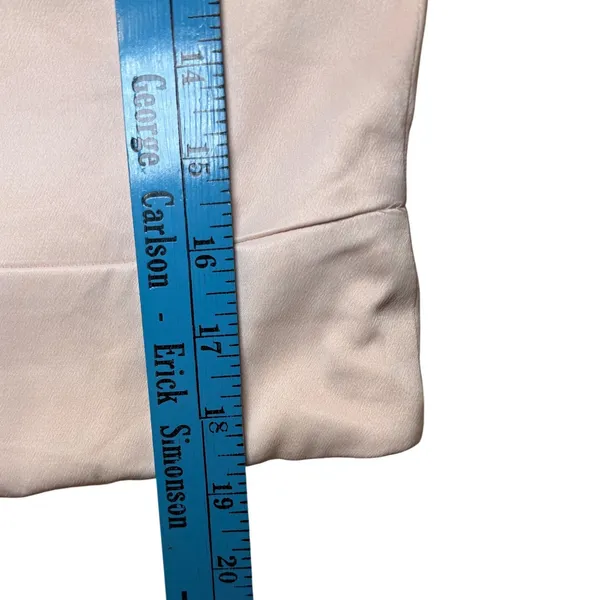 L'AGENCE Women Blush Pink V-Neck‎ Sleeveless Crop Top Full Back Zip Size 10 - Image 7