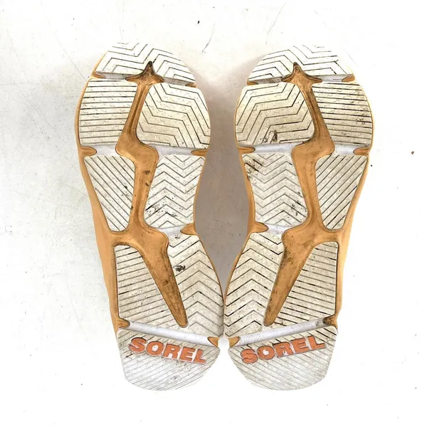 Sorel Kinetic RNEGD Sneakers Womens 8.5 White Orange Slip On Strap Athletic Shoe - Image 6