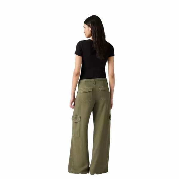 Levi’s Baggy Dad Cargo Tencel Pants Green - Image 11
