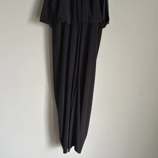 NEW MISA Los Angeles Domino Draped Mini Dress in Black XS - Image 13