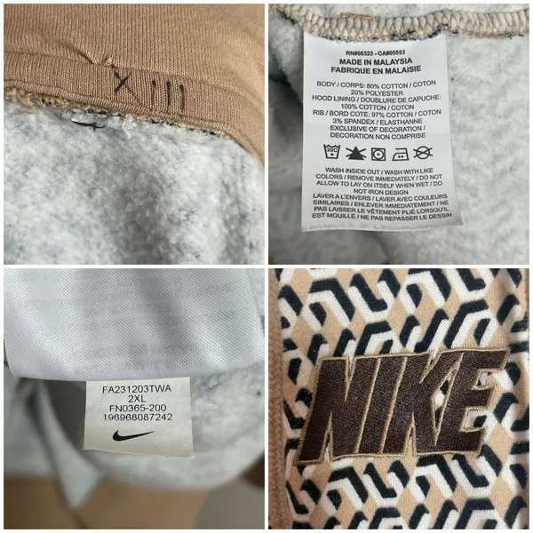 Nike Sweatshirt Oversized Hoodie Phoenix Fleece‎ Women Size 2XL Graphic Print - Image 12