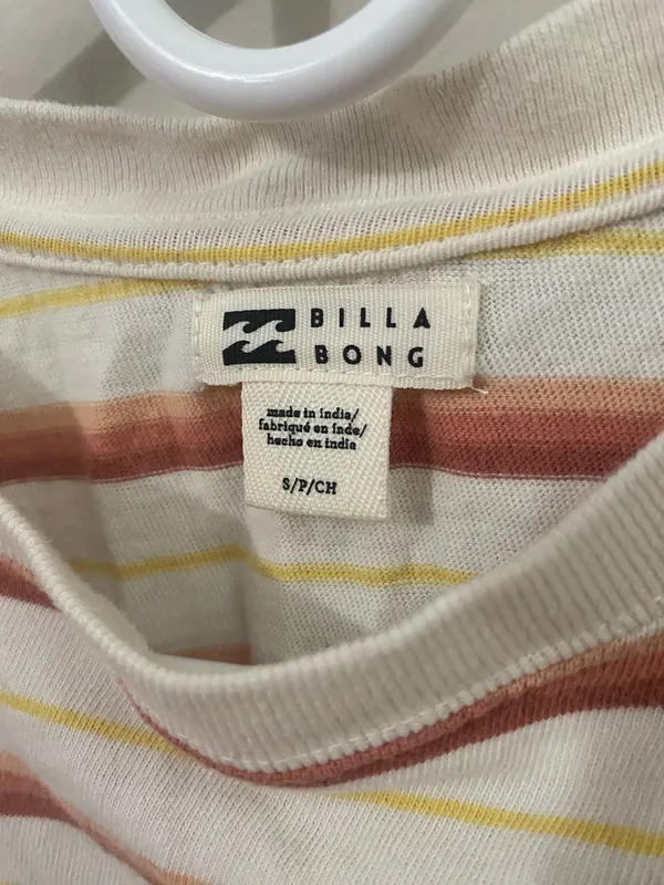 Billabong Striped Crop Top - Image 3