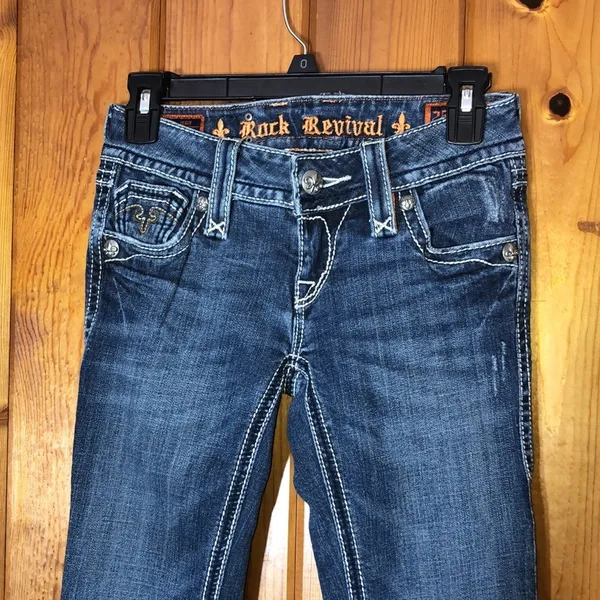 Rock revival Debbie jeans bootcut jeans bootcut jeans cowgirl luxery jeans 25​​ - Image 5