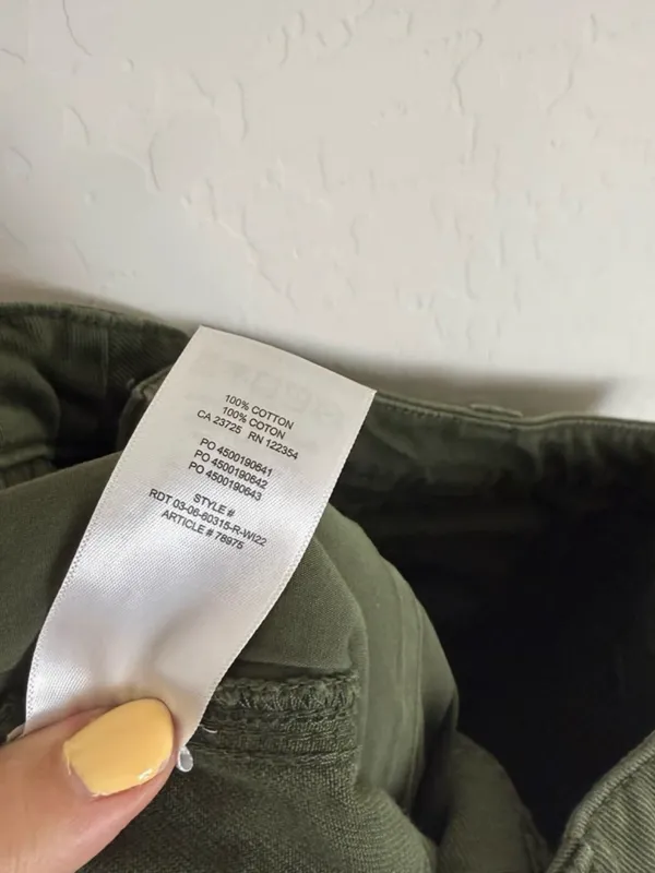 Aritzia TNA dark green wide leg baggy cargo pants - Image 8