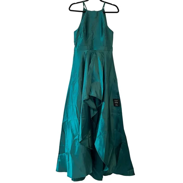 Lulu’s Broadway Show Emerald Green High-Low Gown Size M - Image 5