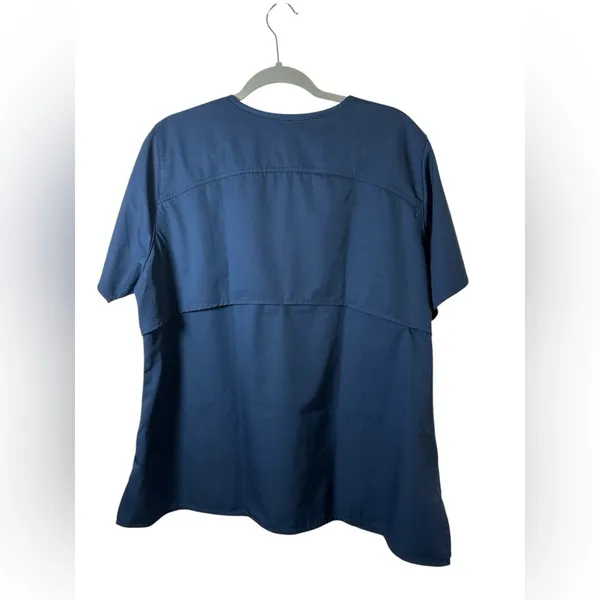 Carhartt Navy Blue Scrub Top XL Utility‎ V-Neck - Image 3