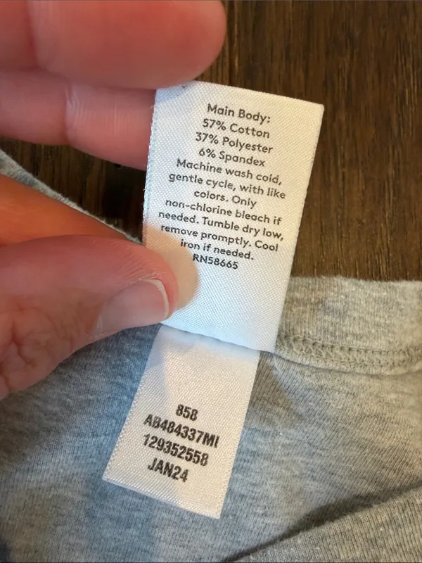 Abound Light Gray Cropped Short Sleeve Tee Size Medium - C27-174 - Image 4