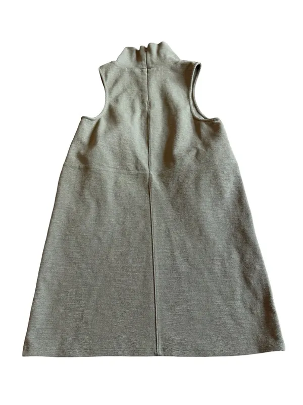 Free People Olive Green Mock Neck Sheath Dress Sleeveless Stretch Size Small - Image 7