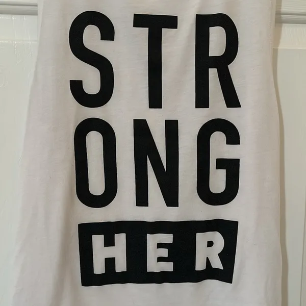 Bella Canvas White StrongHer Tank - Image 2