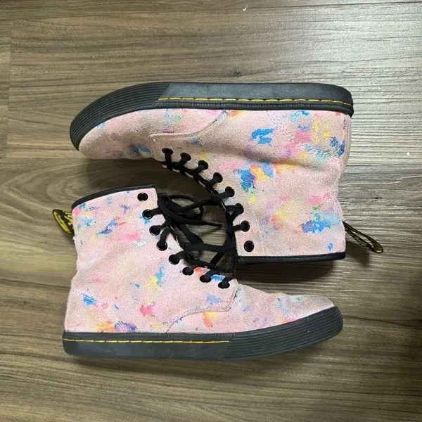 Dr. Martens Sheridan Rainbow Burst Suede Boots - Image 14