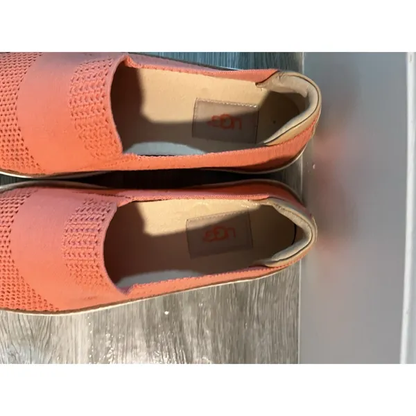 Ugg Sammy Slip On Comfort Knit Sneakers Coral Women's Size 7 - Image 9