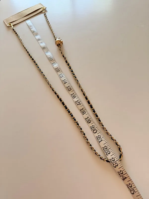 Metal chain and insert for bags/wallets to convert as a crossbody, adjustable - Image 8