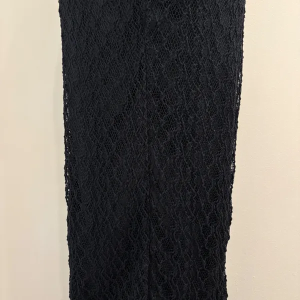 NICHOLAS Raina Strapless Corset Lace Midi Dress Black Slit 6 Revolve Prom‎ Hoco - Image 8