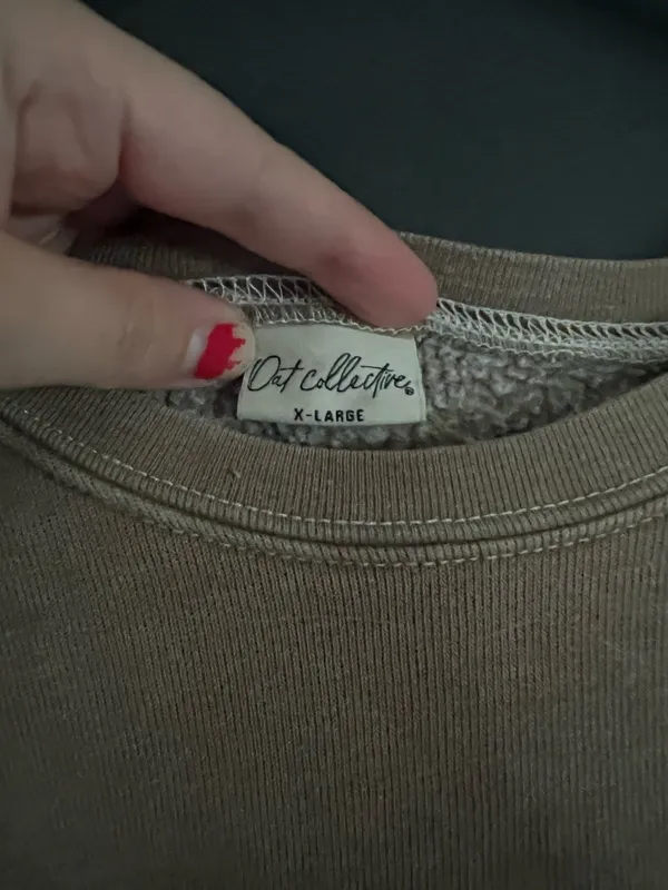 Oat Collective Wallen Crewneck Tan Size XL - Image 3