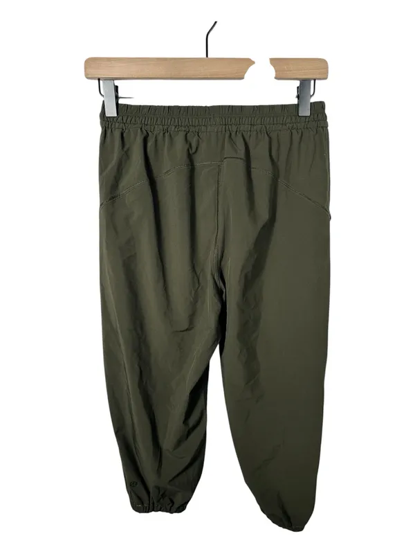 Lululemon Keep It‎ Classic Crop 23” Dark Olive Jogger Pants Women’s Size 4 - Image 4