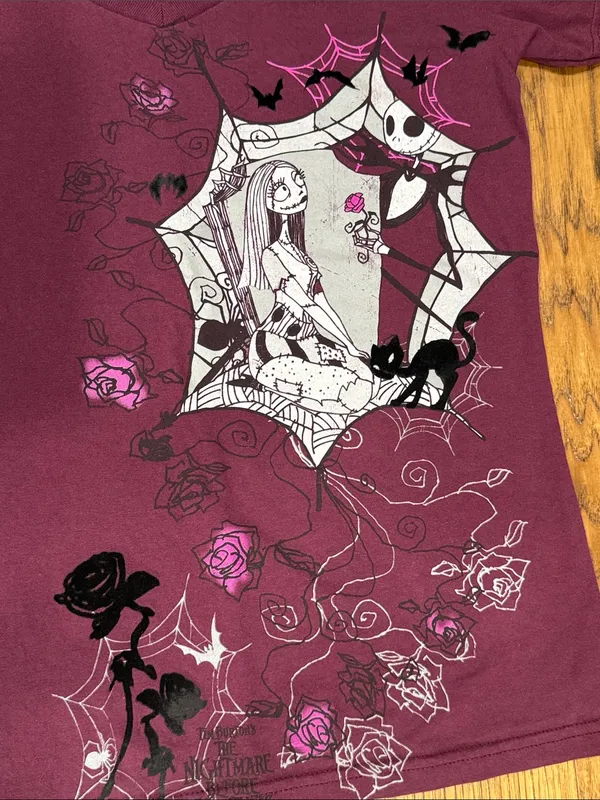Disney NWOT Nightmare Before Christmas Organic Cotton Tshirt size L - Image 2